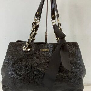 Kate Spade black leather handbag